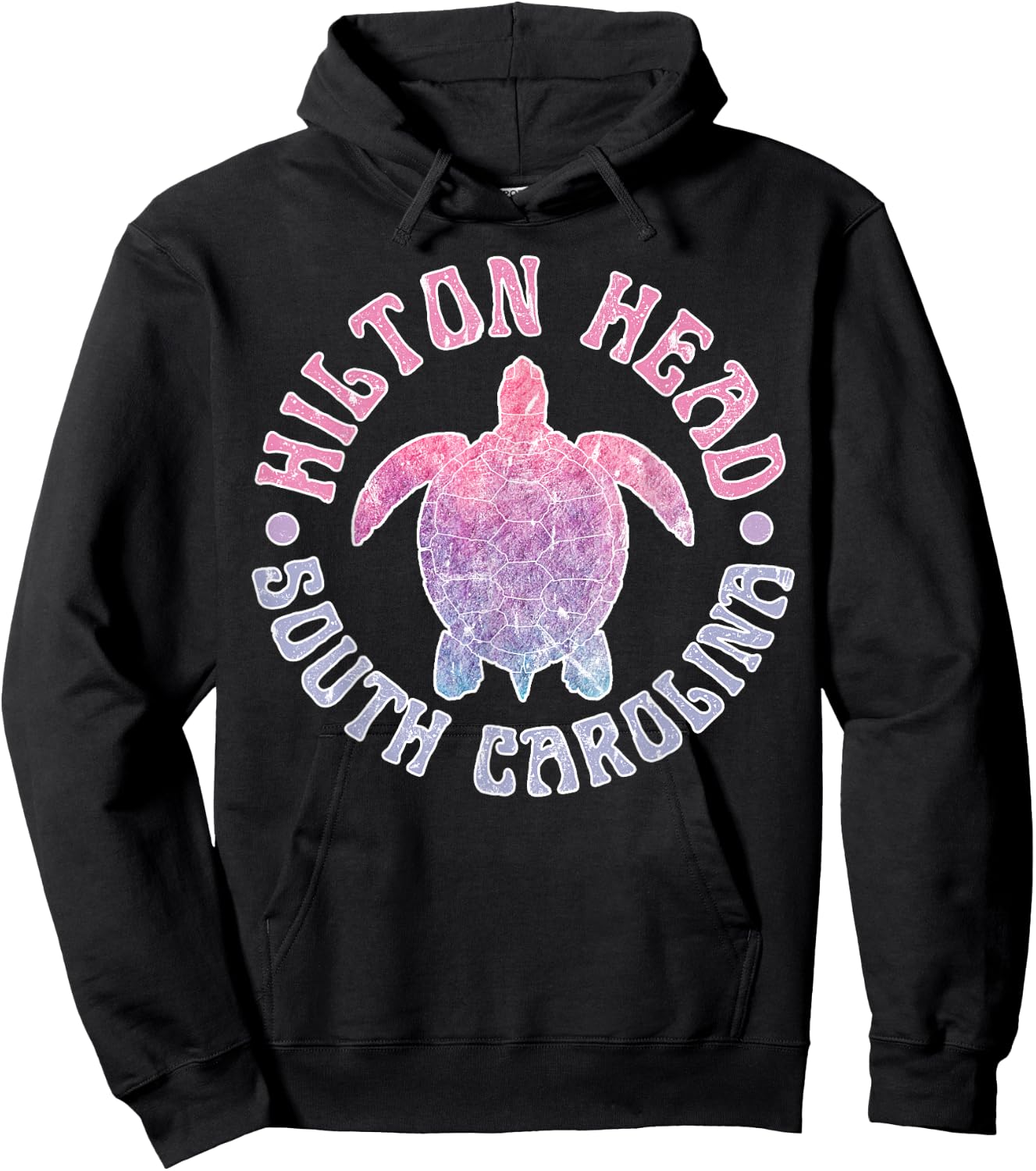 Hilton Head Island South Carolina Sea Turtle Beach Ocean Hoodie - Hoodie | Black
