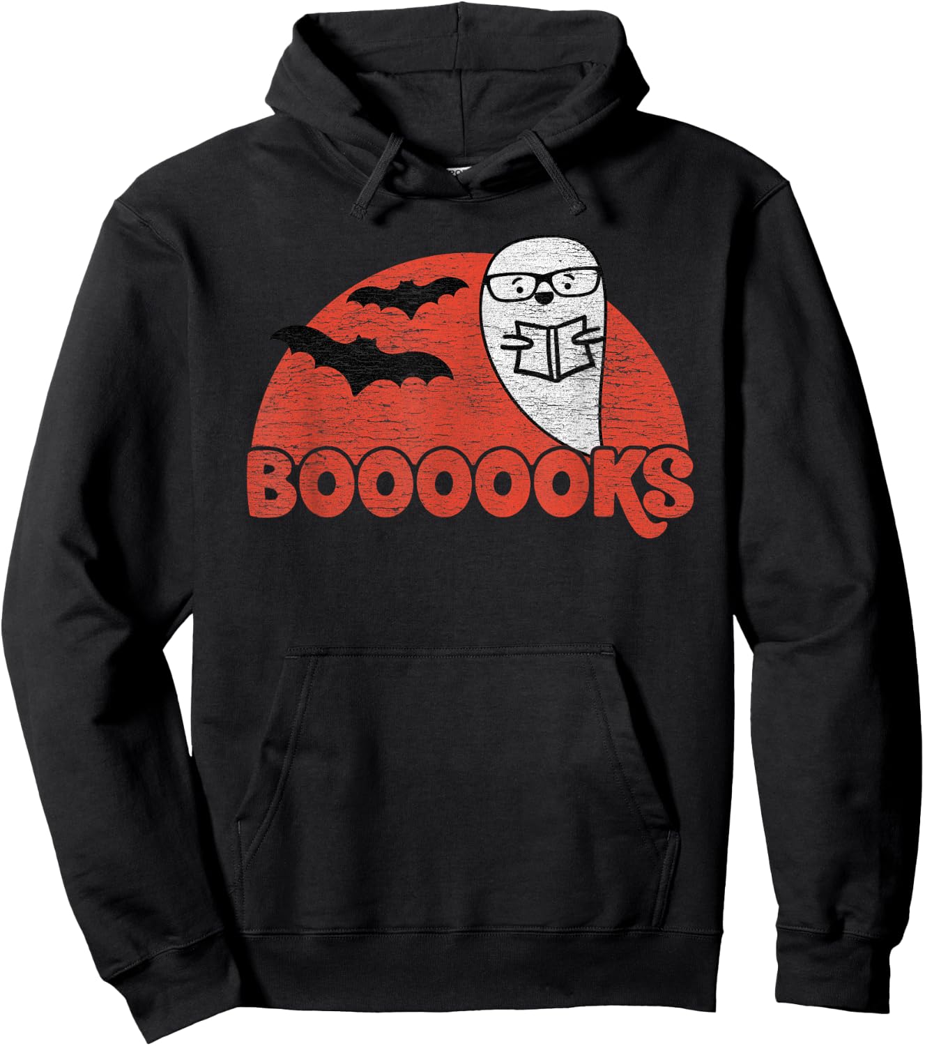 Cute Ghost Boooooks - School Librarian or Teacher Halloween Women Kids Hoodie - Hoodie | Black