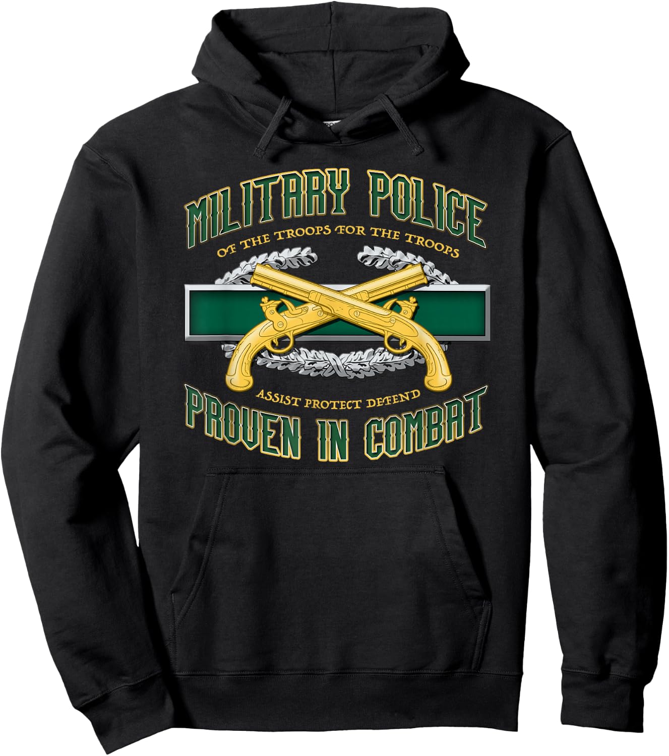 Military Police Proven in Combat Hoodie - Hoodie | Black