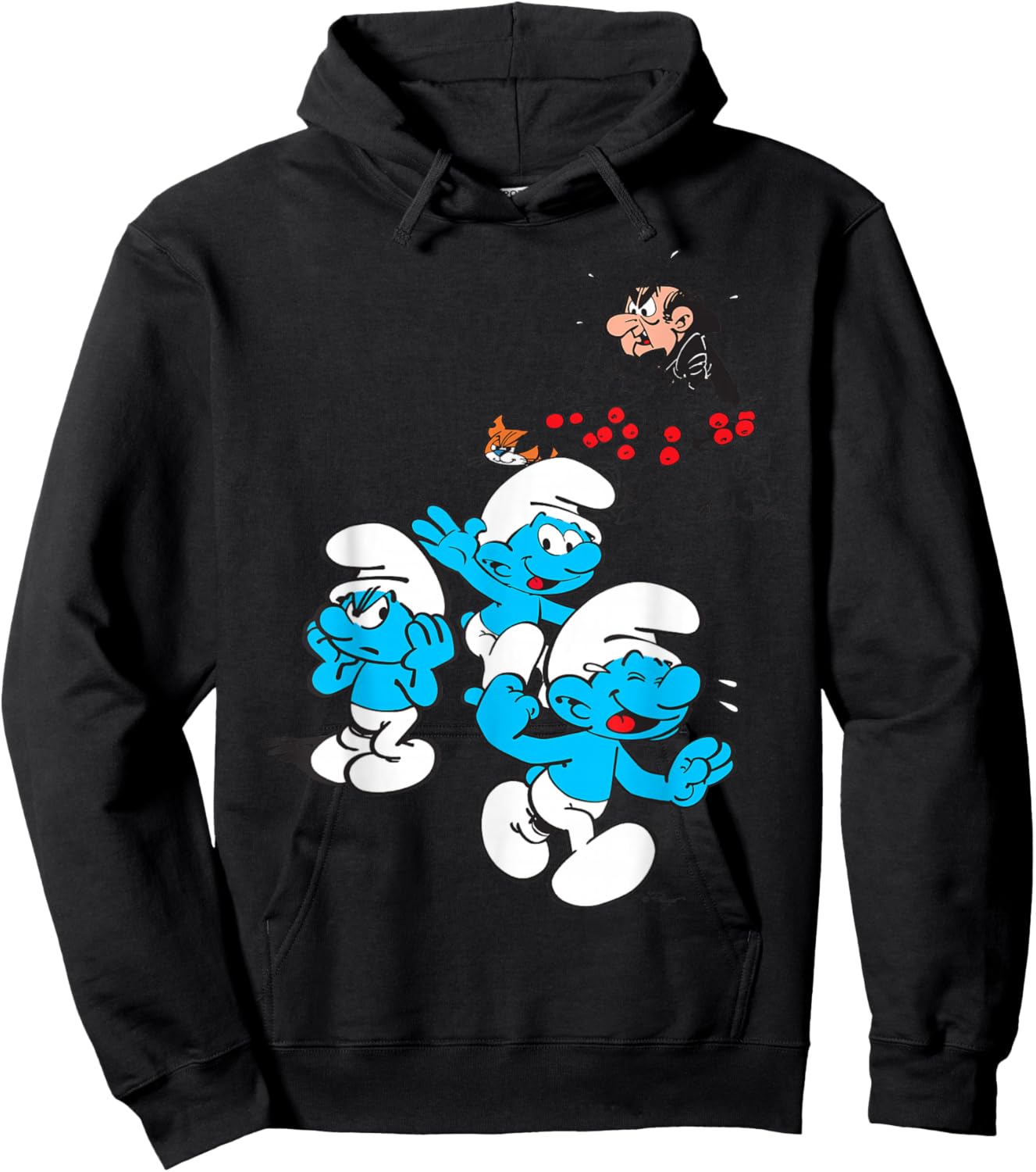 The Smurfs Group Smurfs Gargamel Enchanted Blue Friends Fans Hoodie - Hoodie | Black