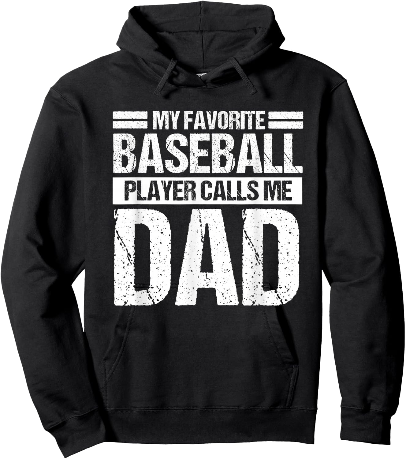 Favorite Baseball Player Calls Me Dad Shirt Fathers Day Gift Hoodie - Hoodie | Black