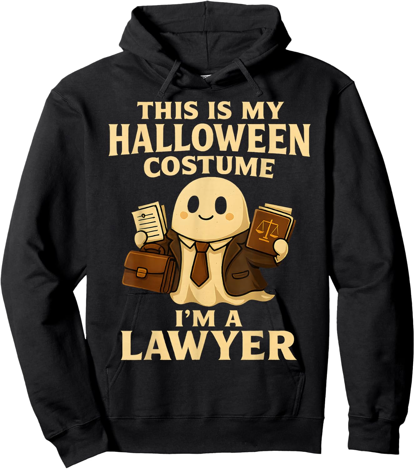 This is My Halloween Costume I’m a Lawyer Spooky Fall Hoodie - Hoodie | Black