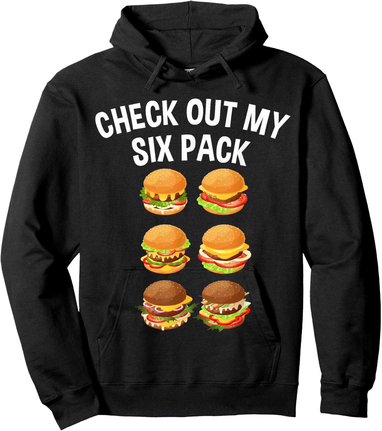 Best Hamburger Art Men Women Fast Food Cheeseburger Lovers Hoodie - Hoodie | Black
