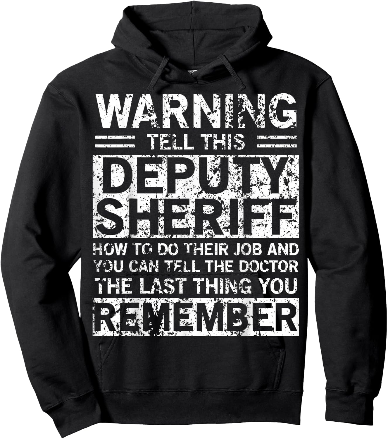 Deputy Sheriff Apparel - Funny Best Sheriffs Design Hoodie - Hoodie | Black