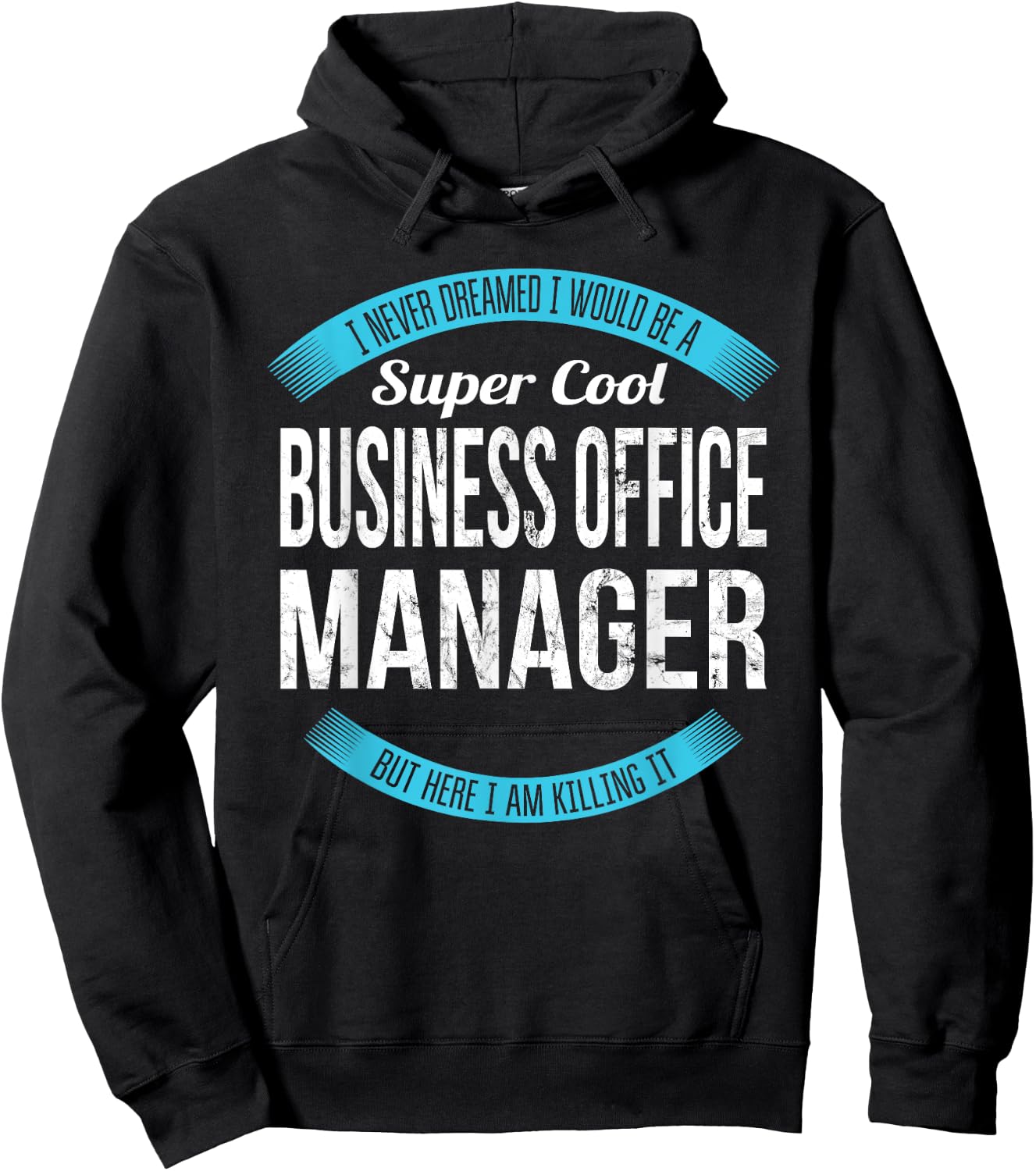 Business Office Manager Shirt Gifts Funny Hoodie - Hoodie | Black