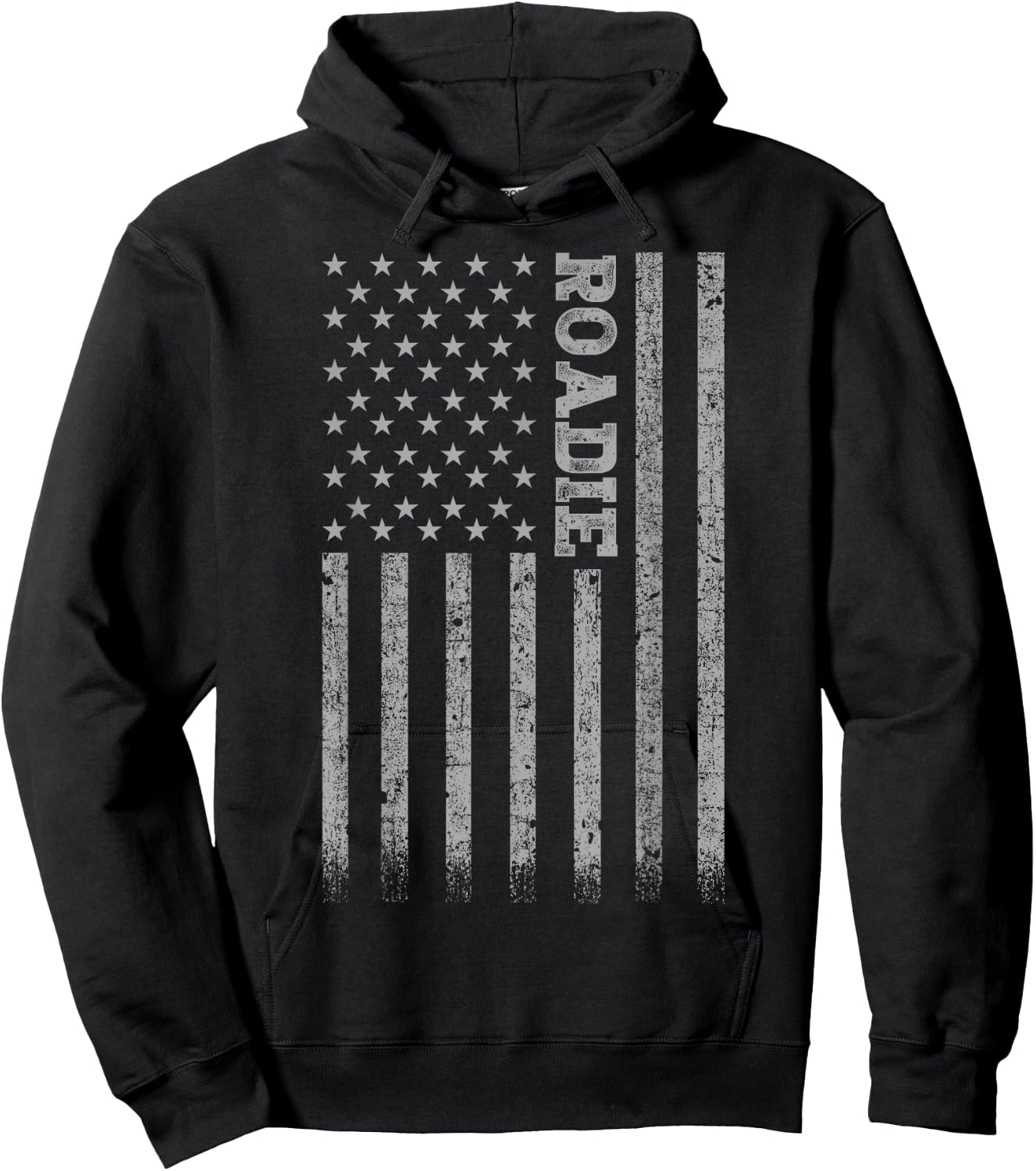 Roadie American Flag Hoodie - Hoodie | Black