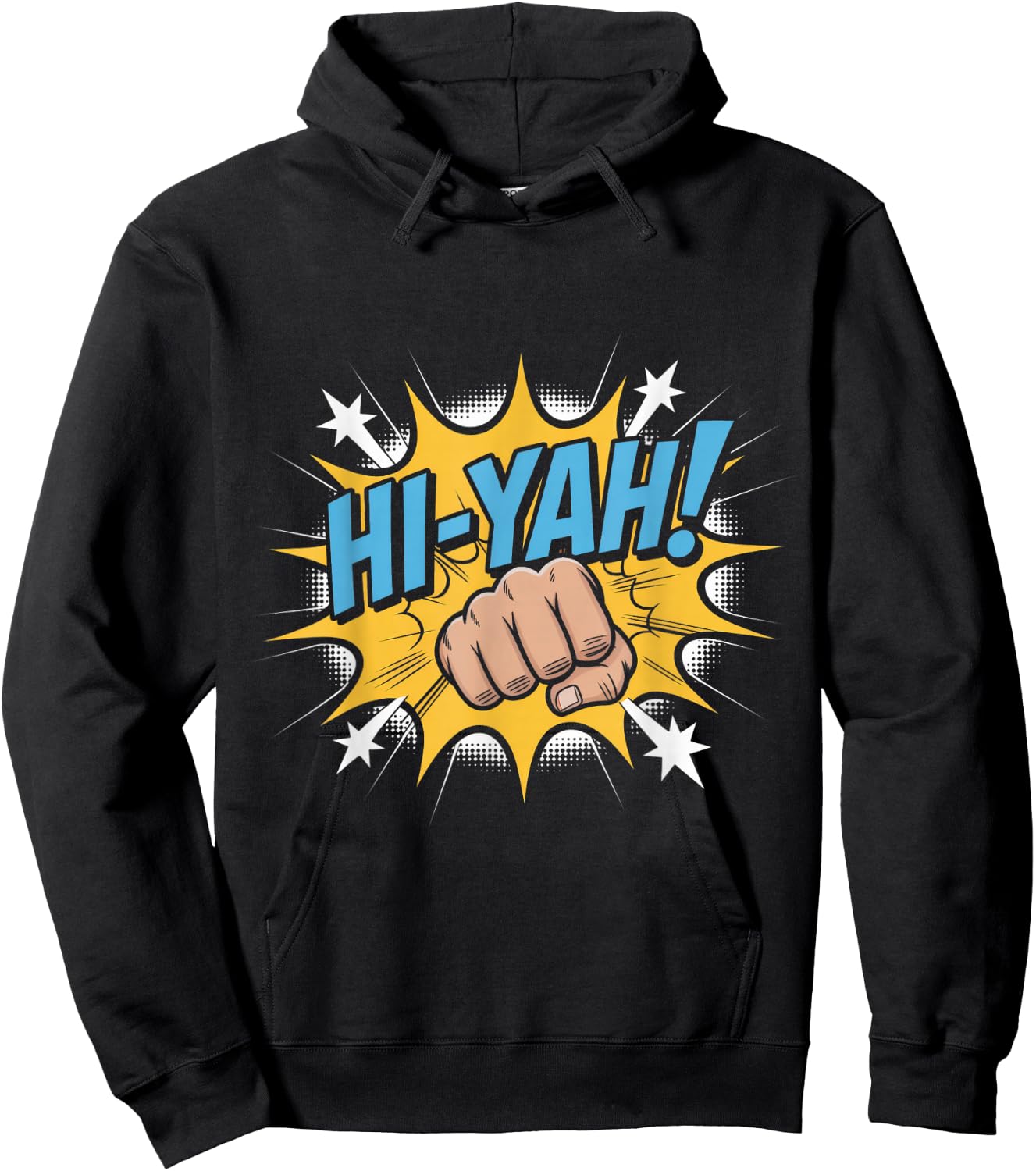 Karate Chop Hi-Yah Comic Pop Art Hoodie - Hoodie | Black