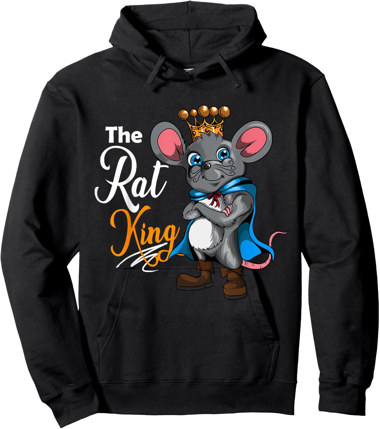 The Rat King Rodent Owner Mouse Rat Lover Crown Hoodie - Hoodie | Black