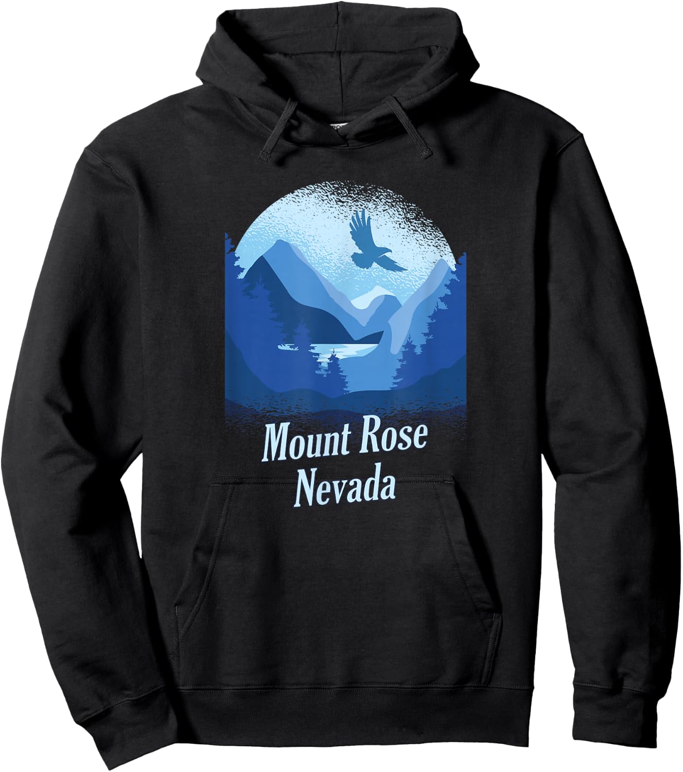 Mount Rose Nevada NV Souvenir Hoodie - Hoodie | Black