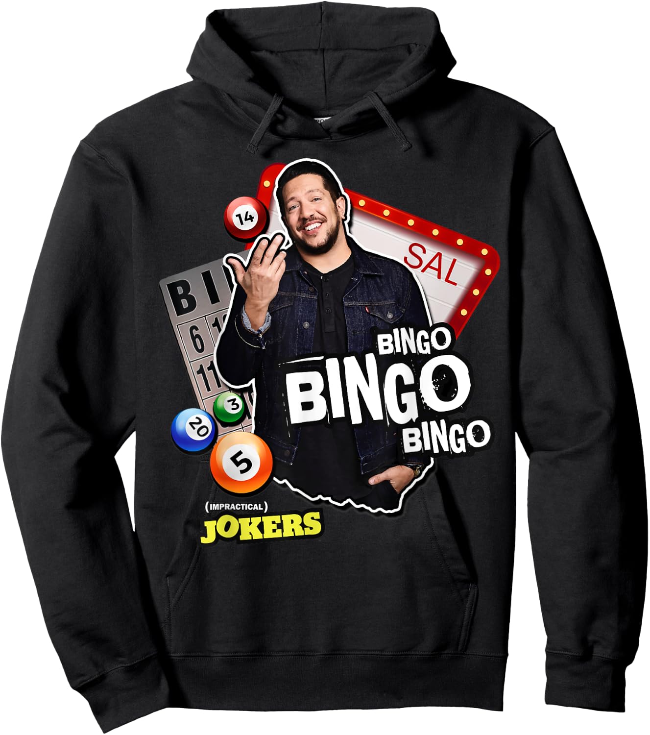 Funny Sal's Bingo Punishment Impractical Jokers Hoodie - Hoodie | Black