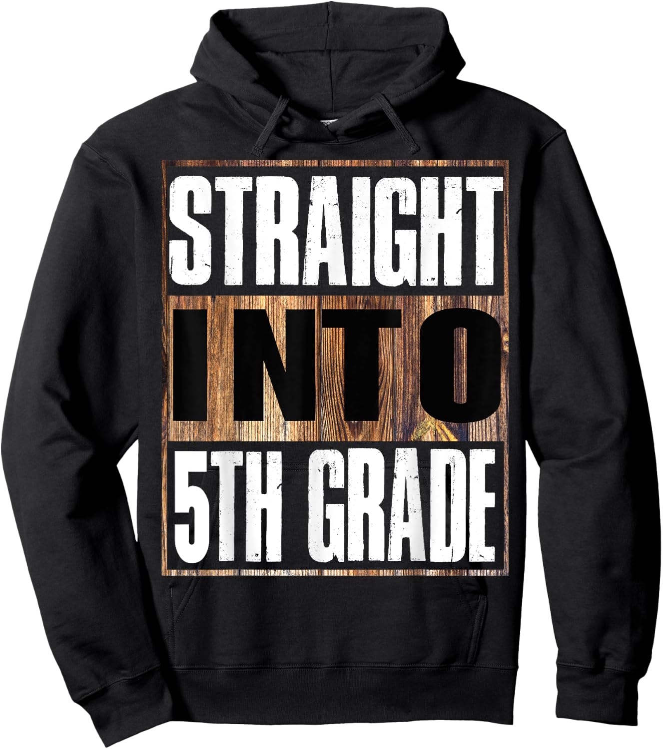 Straight Into 5th Grade Shirt Funny Back To School Hoodie - Hoodie | Black