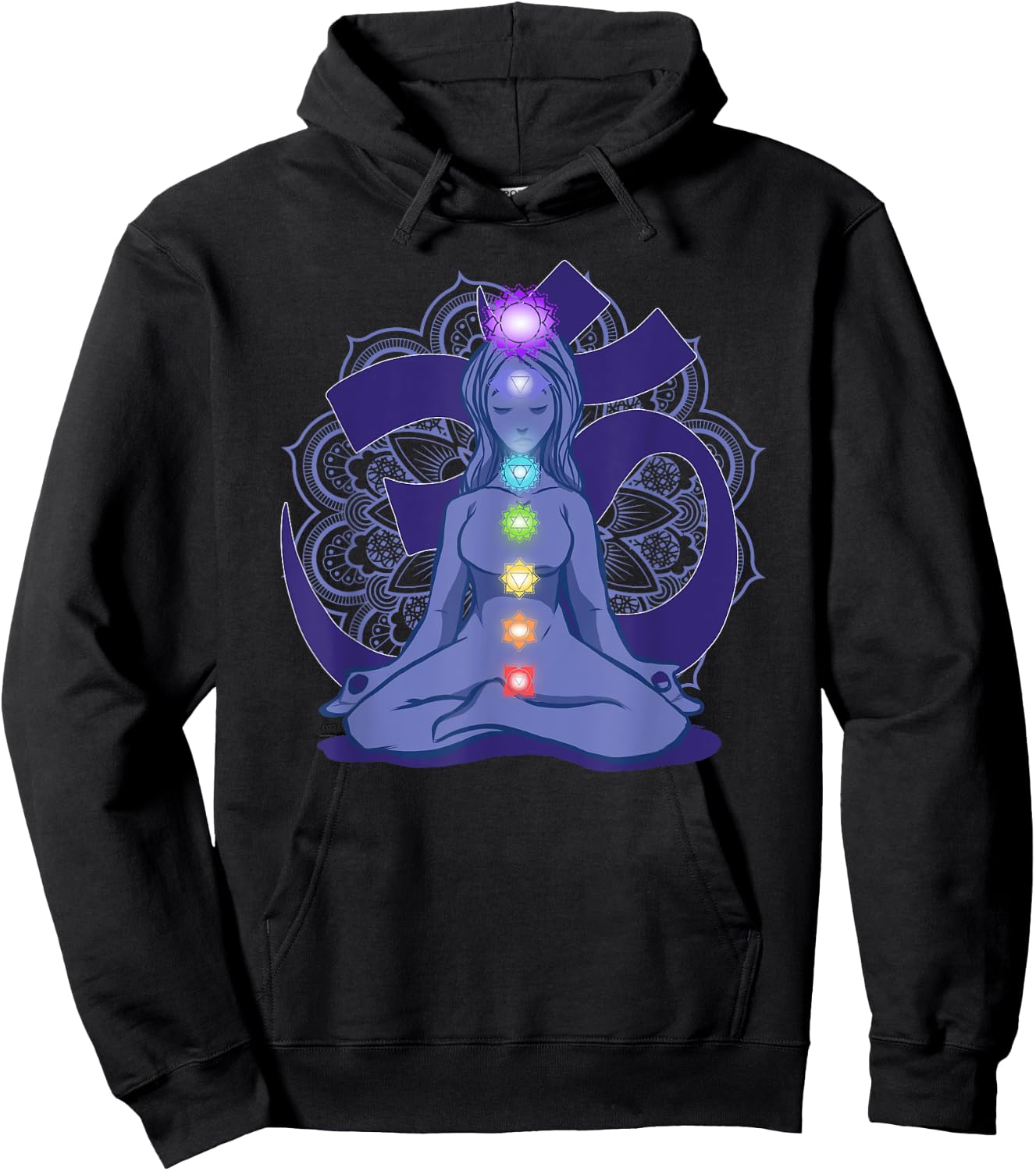 Yoga Meditation Spiritual Body Energy Chakra Hoodie - Hoodie | Black