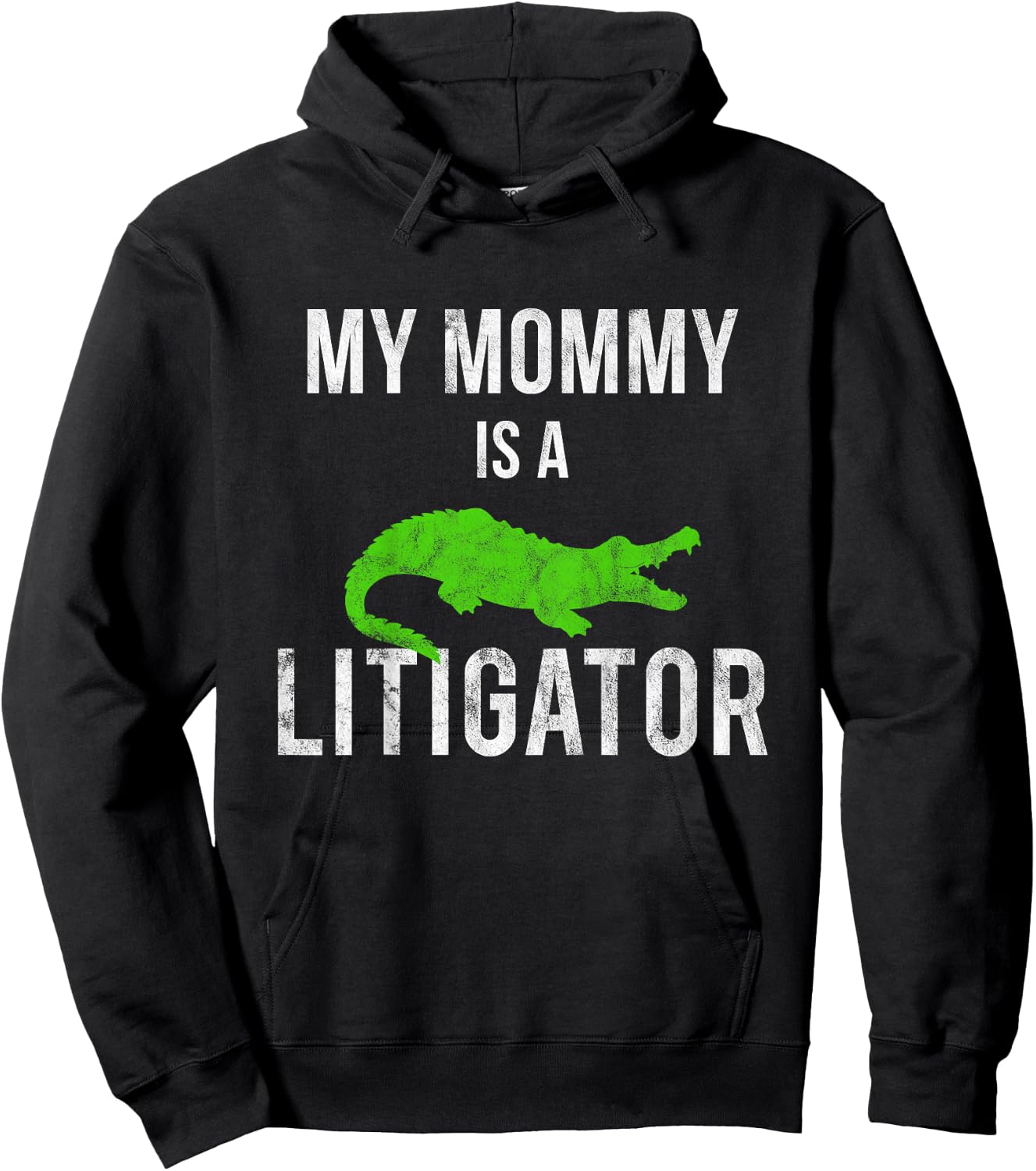 My Mommy Is a Litigator Lawyer Moms Mothers Kids Hoodie - Hoodie | Black