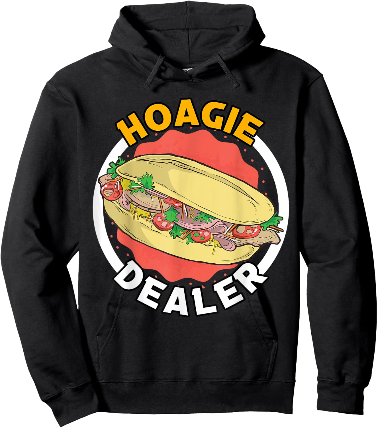 Hoagie Dealer Sandwhiches Fastfoods Seller Food Apparels Hoodie - Hoodie | Black