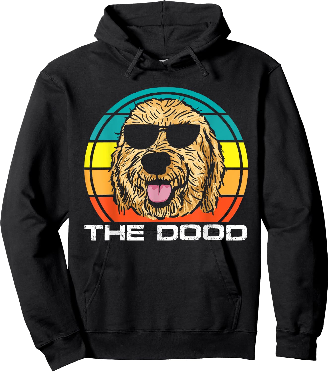 The Dood | Vintage Goldendoodle Dog Owner Women Hoodie - Hoodie | Black