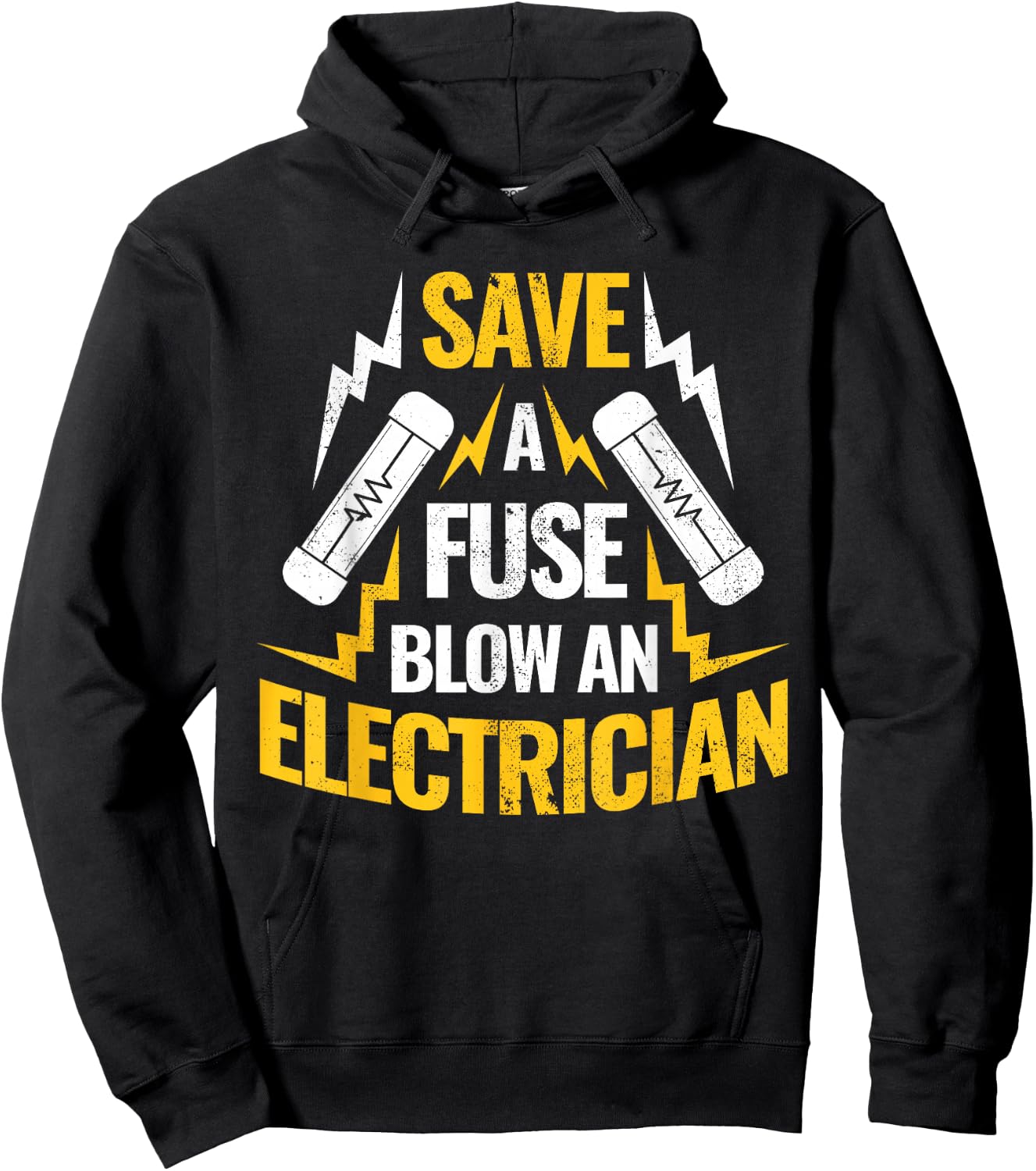 Save A Fuse Blow An Electrician Hoodie - Hoodie | Black