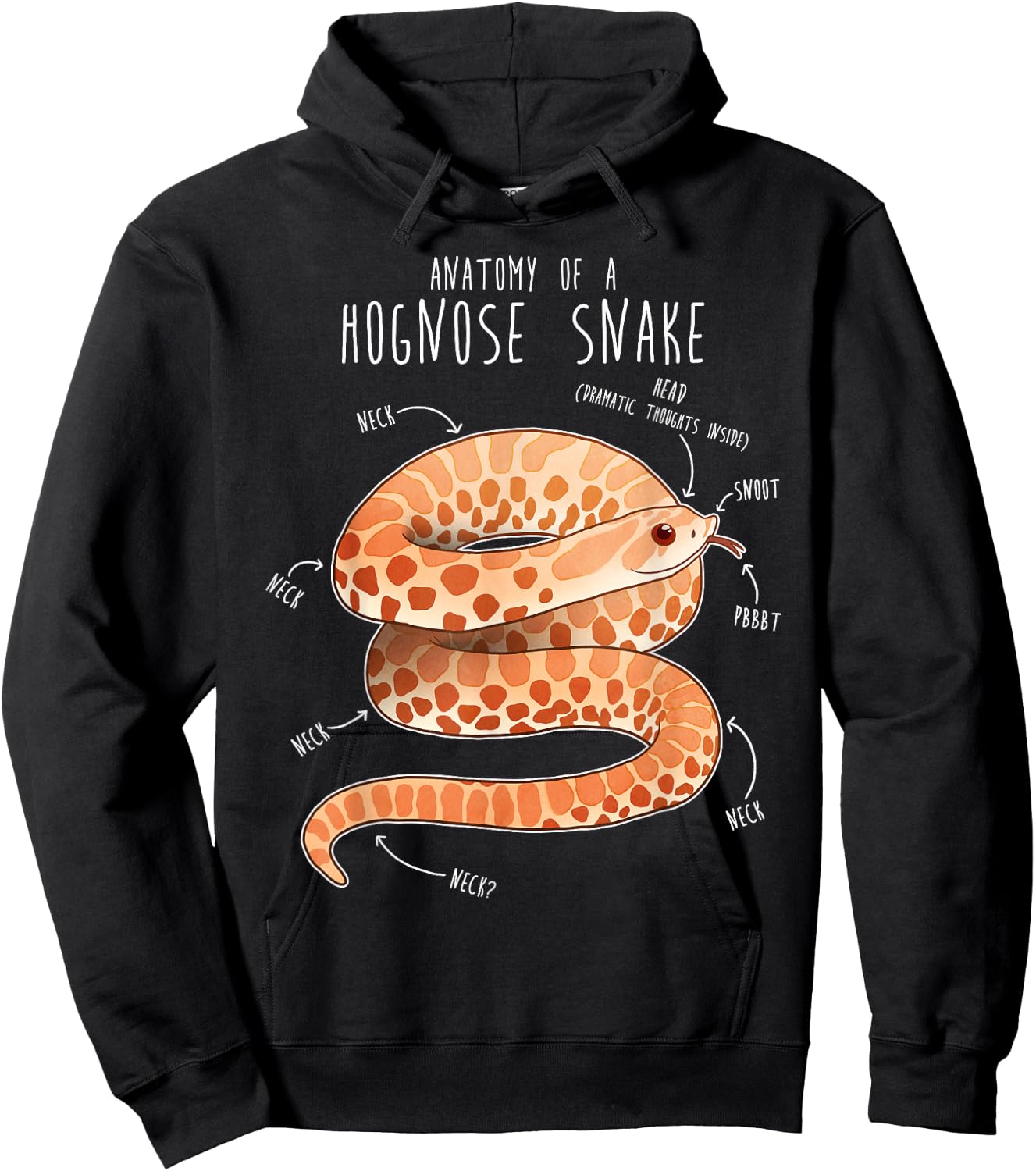 Albino Hognose Snake Mom, Funny Cute Pet Mom Reptile Lover Hoodie - Hoodie | Black