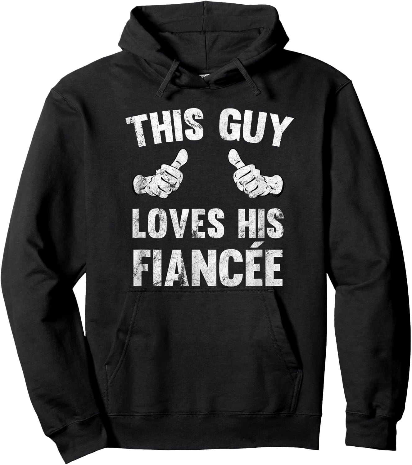 This Guy Loves His Fiance Hoodie - Hoodie | Black