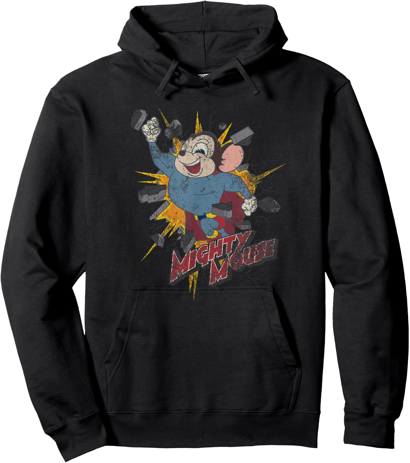 Mighty Mouse Break Through Hoodie - Hoodie | Black
