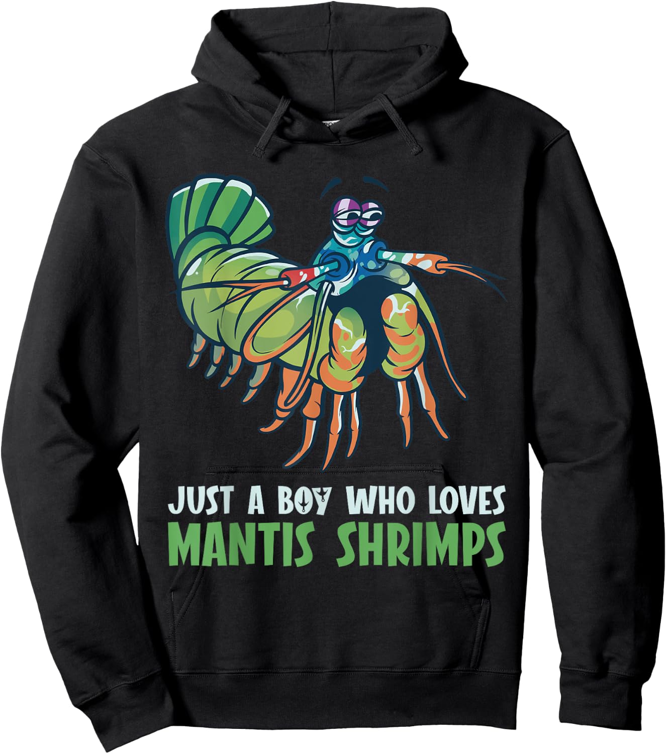 Shrimps Animal Protectionc cute Mantis Shrimp Hoodie - Hoodie | Black