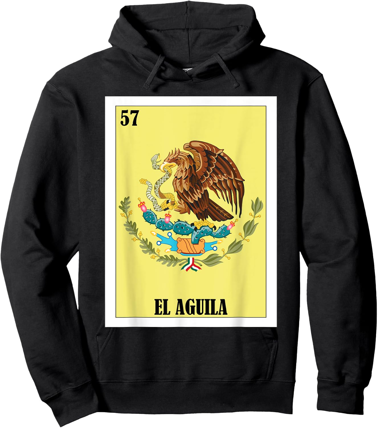 Funny Mexican Flag Design - El Aguila Hoodie - Hoodie | Black