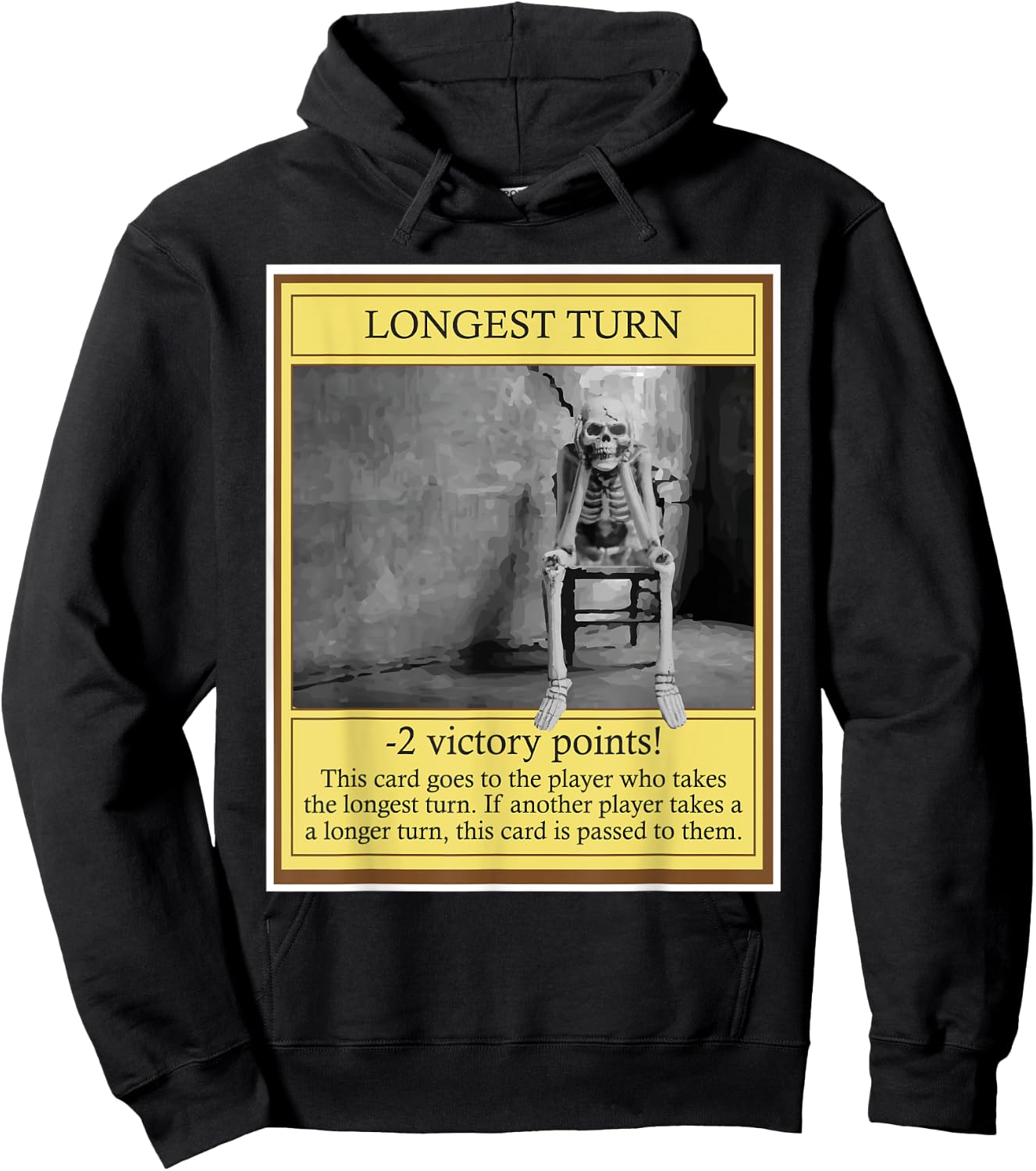 Longest Turn - Funny Tabletop Game Board Gaming Game Night Hoodie - Hoodie | Black