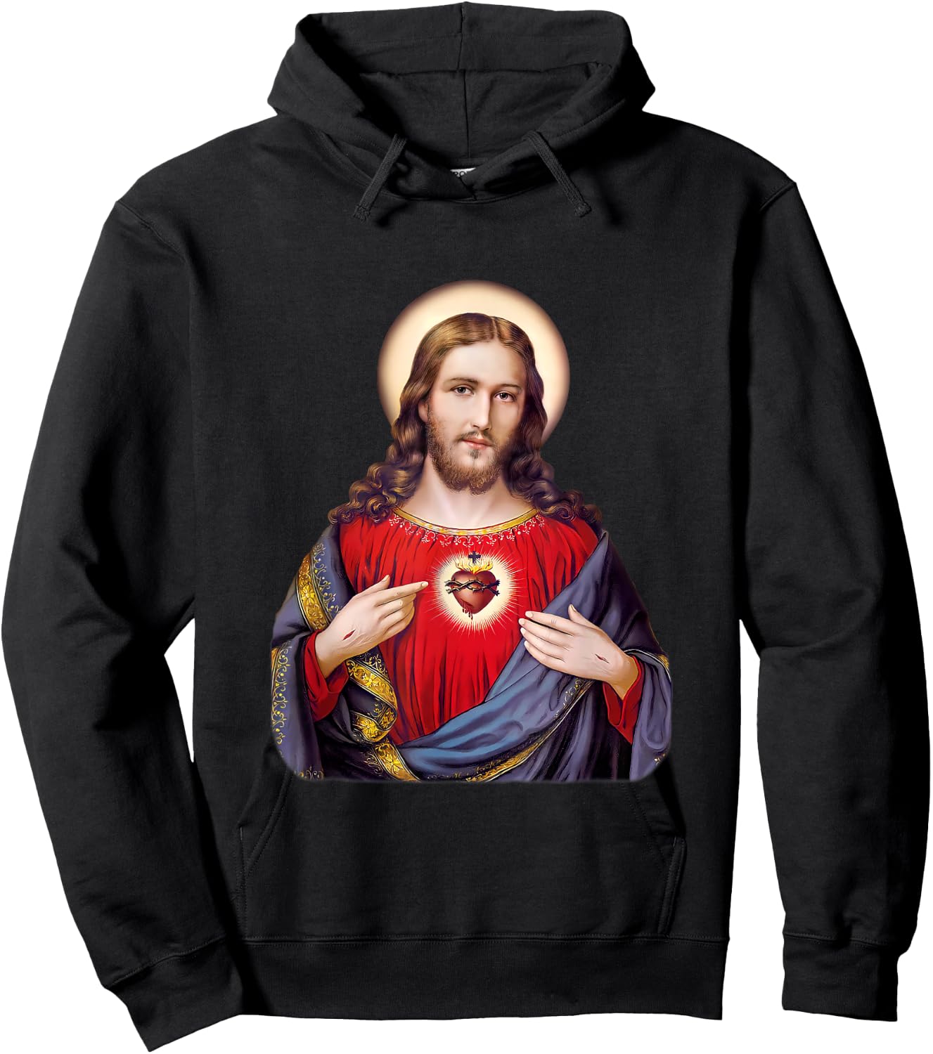 Sacred Heart of Jesus Christ Hoodie - Hoodie | Black