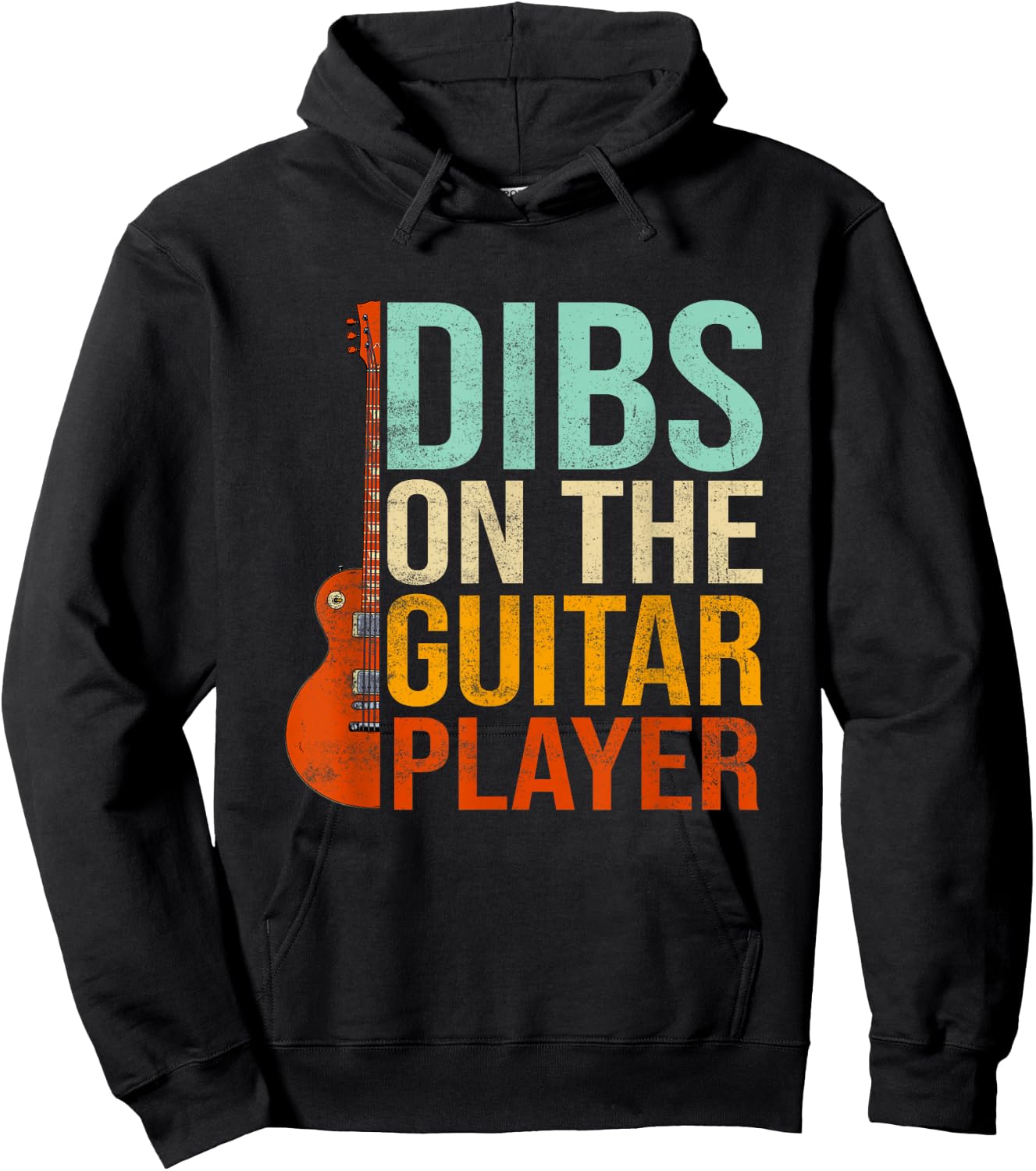 Dibs On The Guitar Player Hoodie - Hoodie | Black