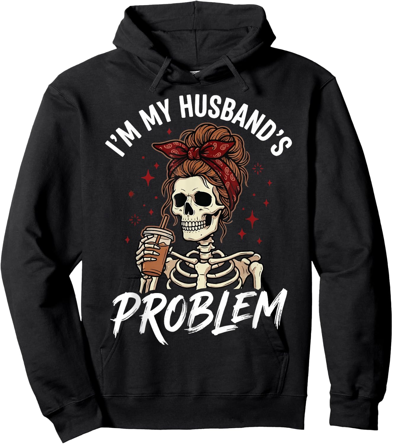 I'm My Husband's Problem Hoodie - Hoodie | Black