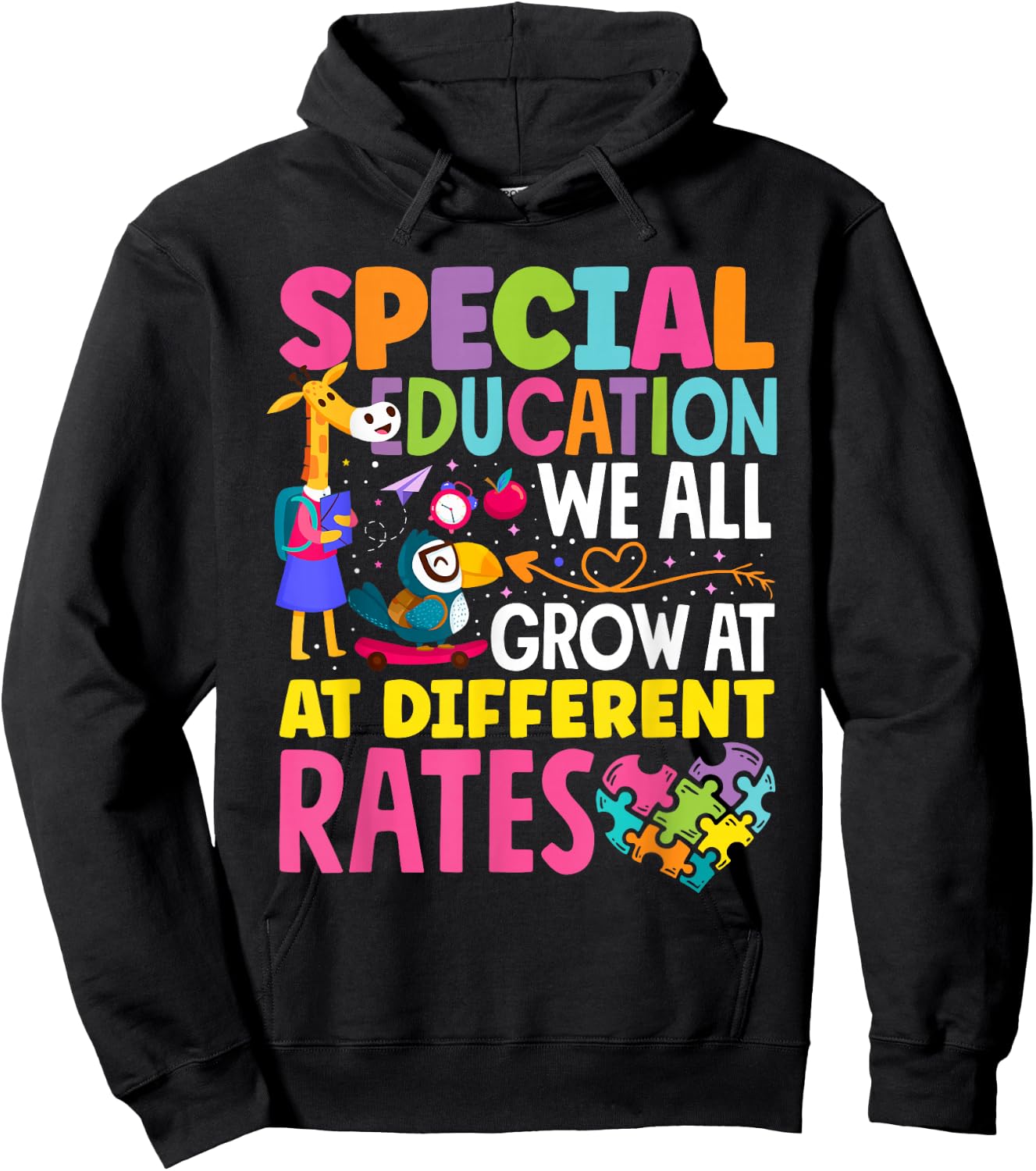 Paraeducator Paraprofessional SPED Teacher Special Education Hoodie - Hoodie | Black
