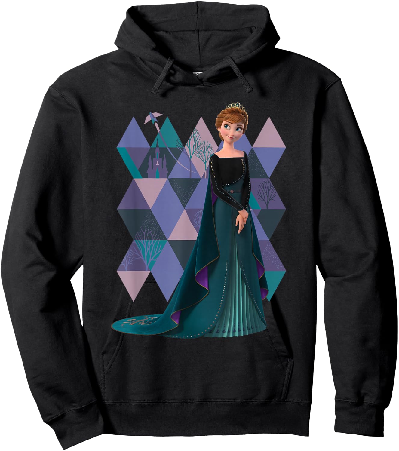 Disney Frozen 2 Queen Anna of Arendelle Hoodie - Hoodie | Black