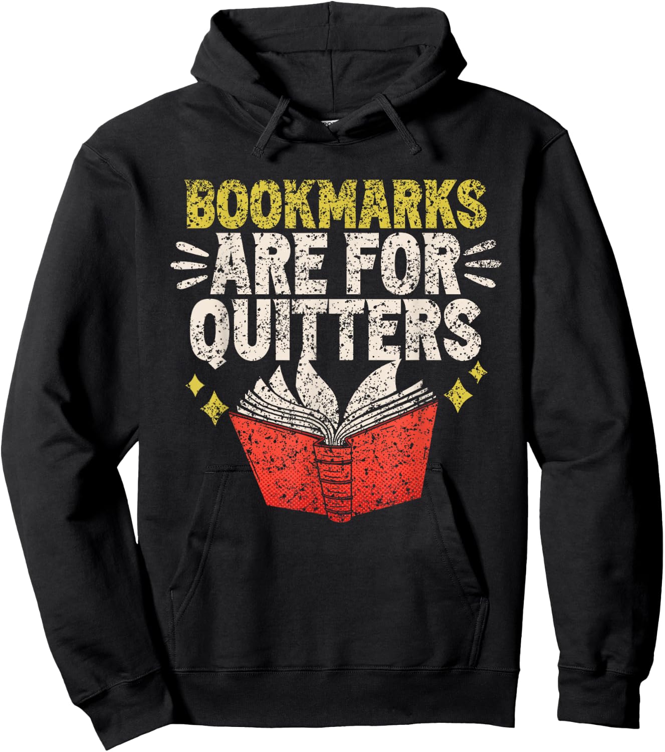Bookmarks Are For Drückeberger Readers Reading Book Hoodie - Hoodie | Black