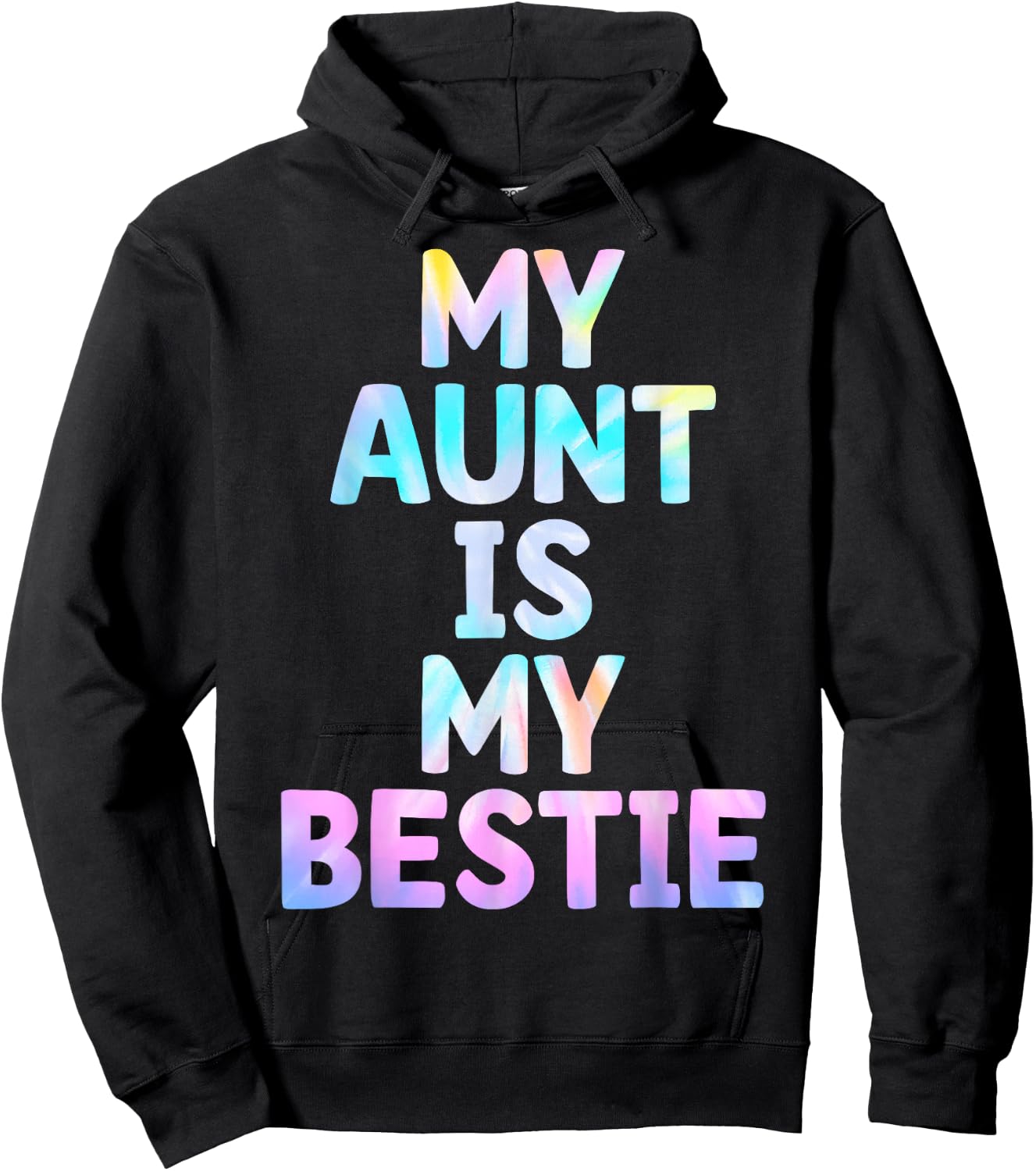 My Aunt is My Bestie Aunt And niece Matching Hoodie - Hoodie | Black