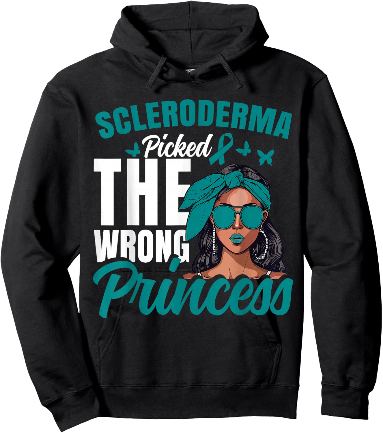 Scleroderma Awareness Princess Survivor Scleroderma Hoodie - Hoodie | Black