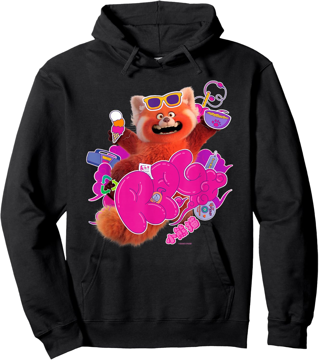 Disney and Pixar’s Turning Red RPG Cute Panda Hoodie - Hoodie | Black