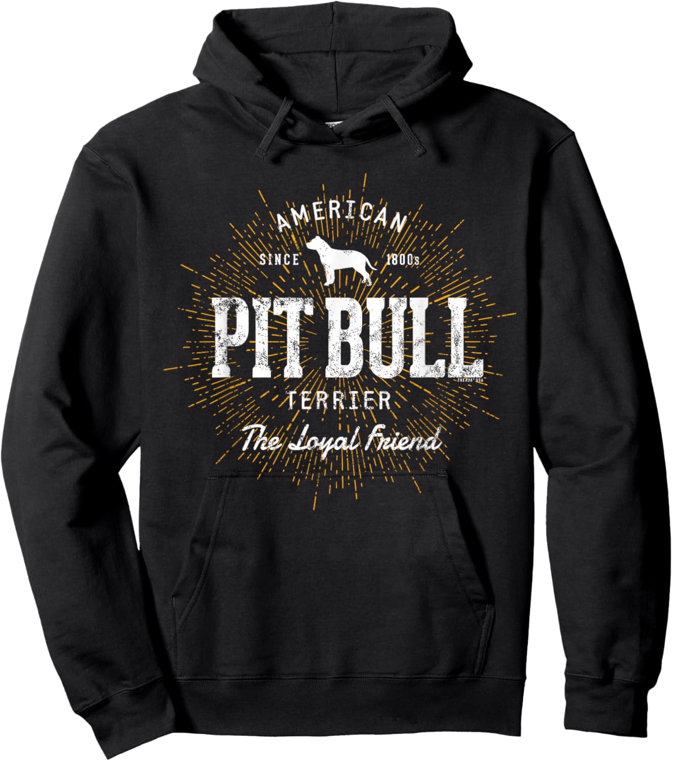 Vintage Pit Bull for Dog Lovers American Pit Bull Terrier Hoodie - Hoodie | Black