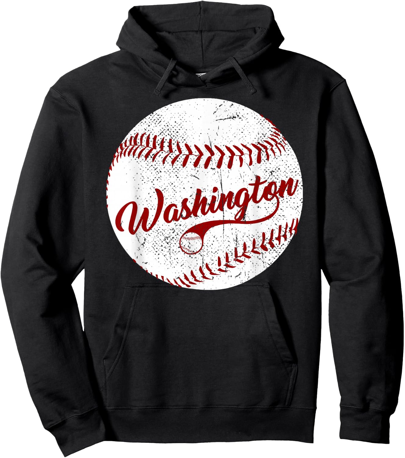 Baseball Washington DC Team, Love Baseball National Pastime Hoodie - Hoodie | Black