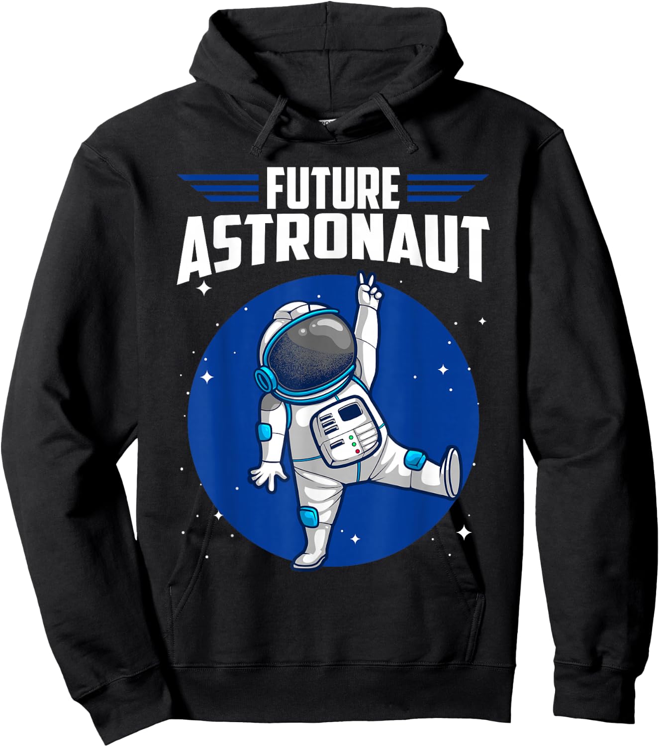 Cool Future Astronaut For Kids Boys Girls Spaceman Cosmonaut Hoodie - Hoodie | Black