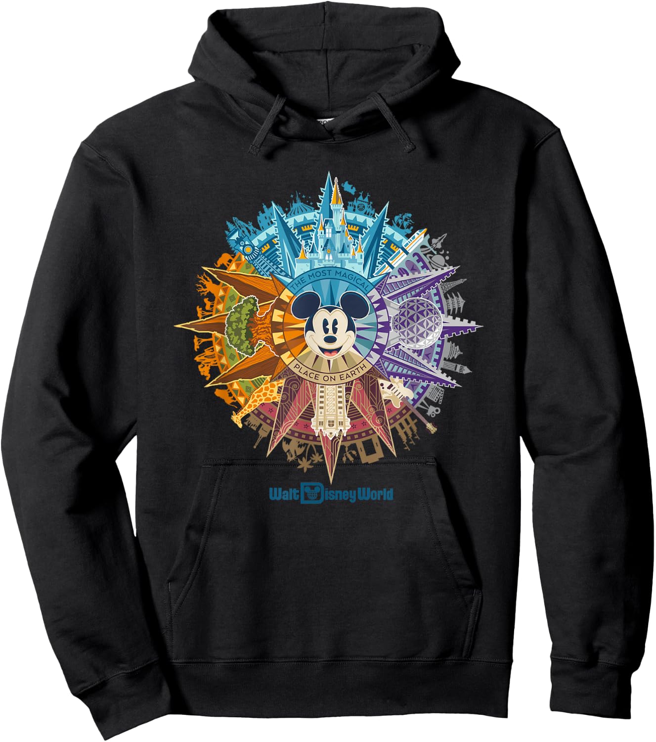 Walt Disney World 50th Anniversary Mickey Mouse Small Hoodie - Hoodie | Black