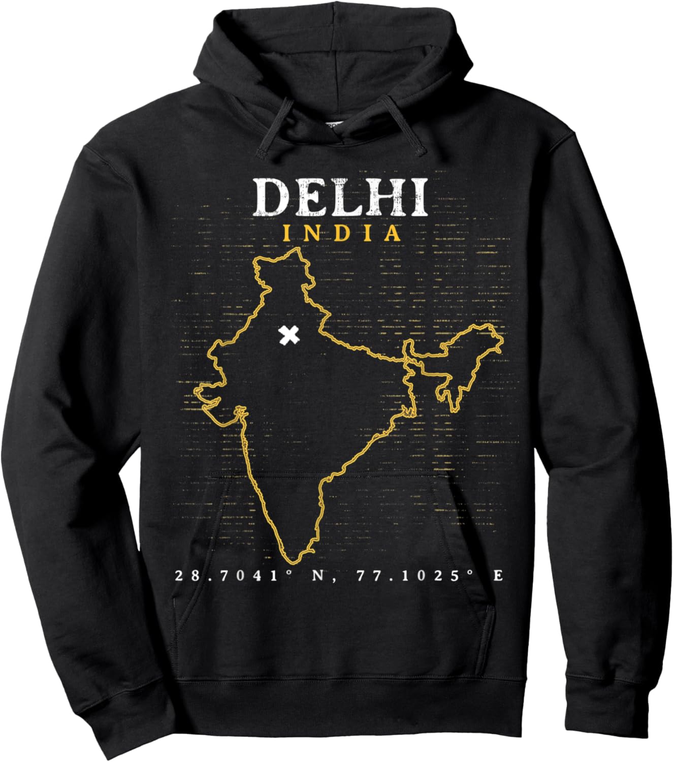India New Delhi Hoodie - Hoodie | Black