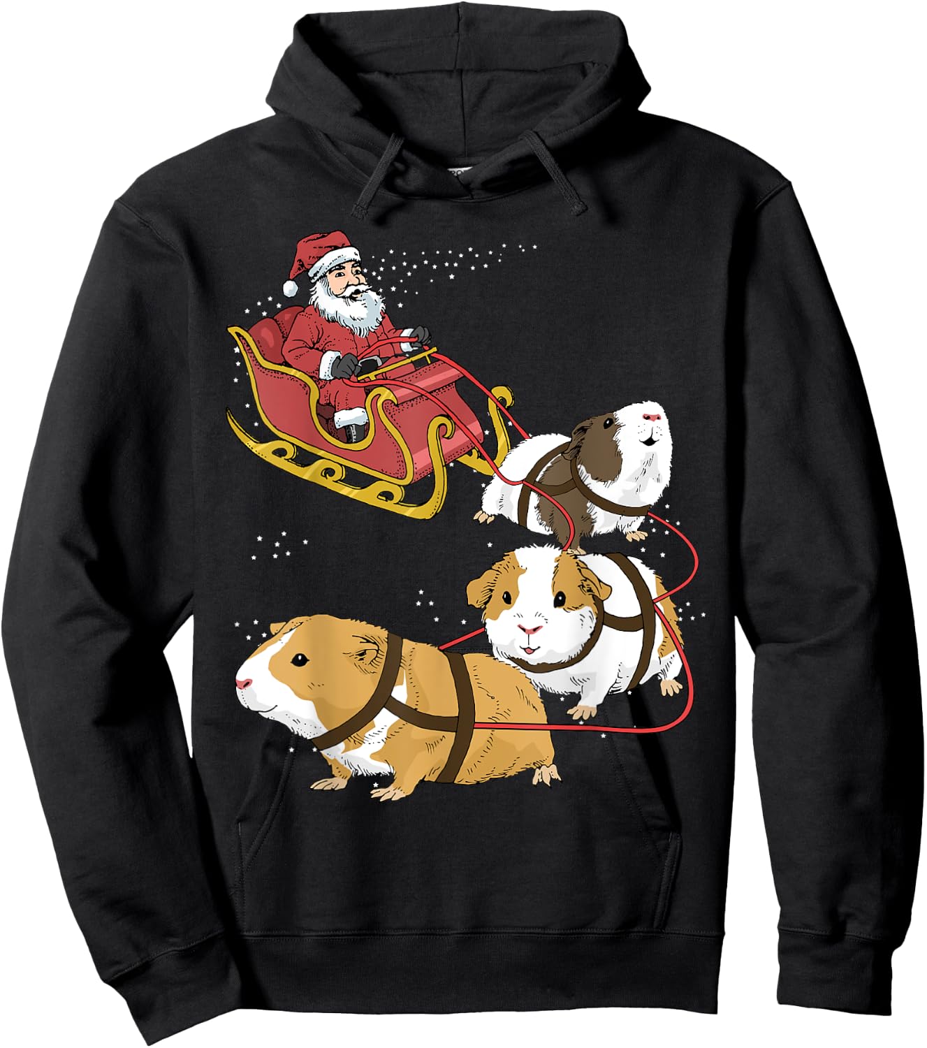 Guinea pigs Christmas Hoodie - Hoodie | Black