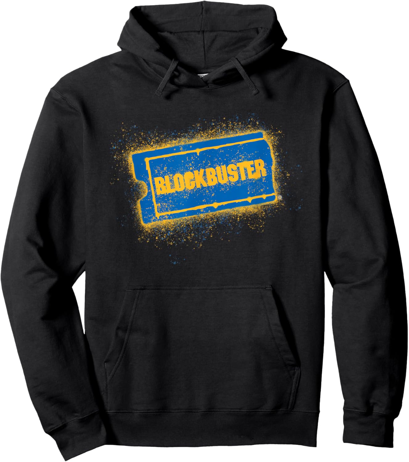 Blockbuster Splattered Logo Hoodie - Hoodie | Black