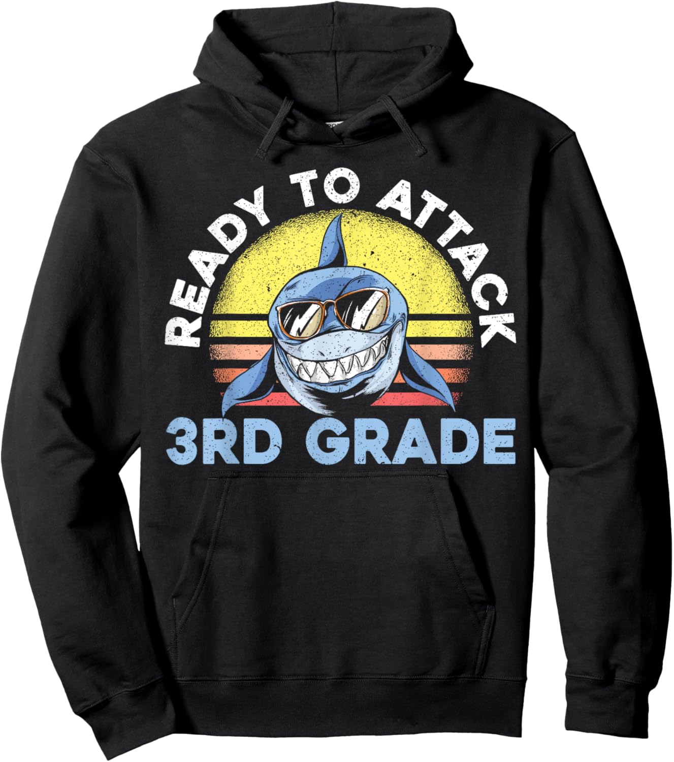 Ready To Attack 3rd Grade Back To School Hoodie - Hoodie | Black