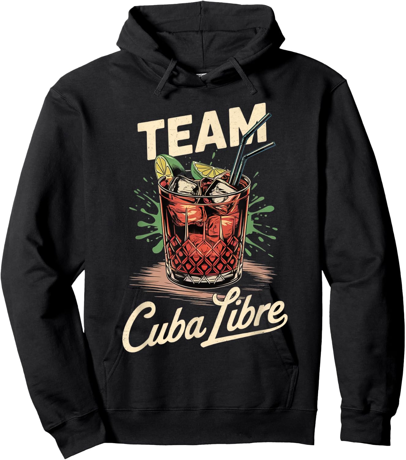 Hen Party Team Cuba Libre Cocktail for Bartender Hoodie - Hoodie | Black