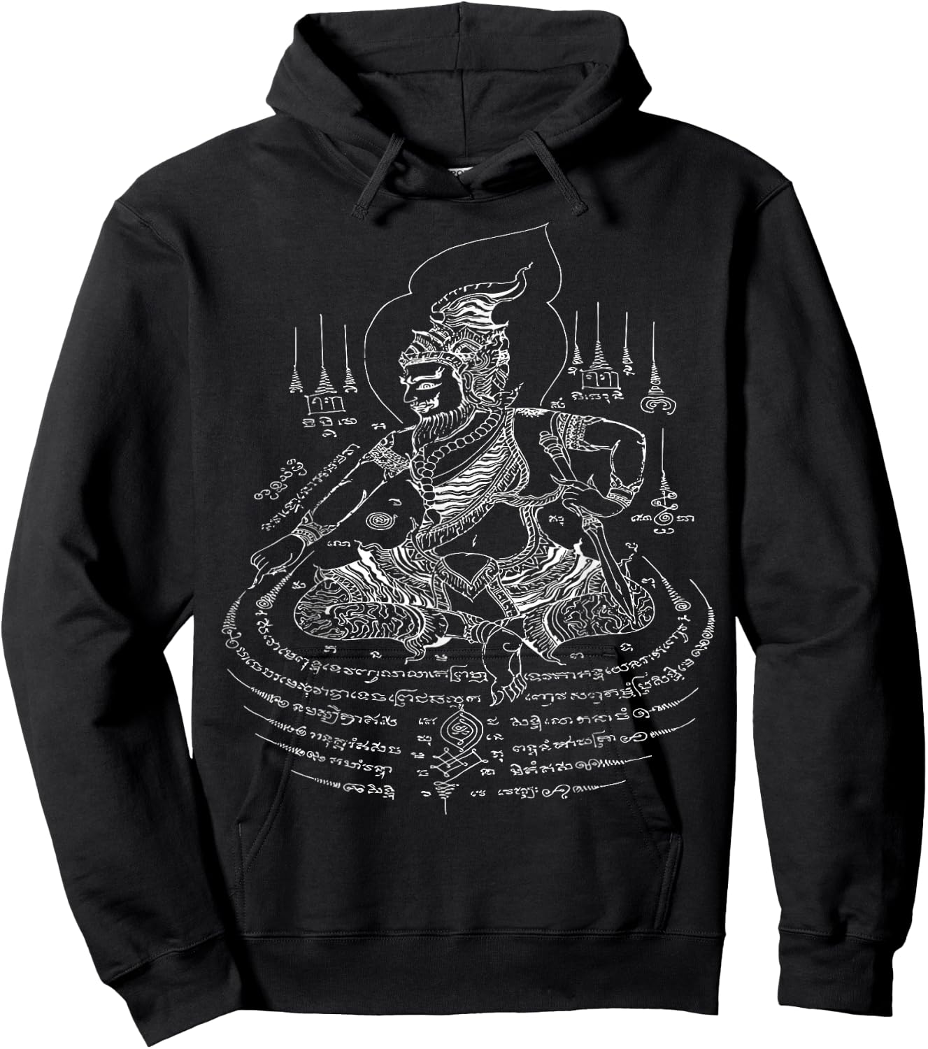 Thailand tattoo magical sak yant thai tattoos Thailand gift Hoodie - Hoodie | Black