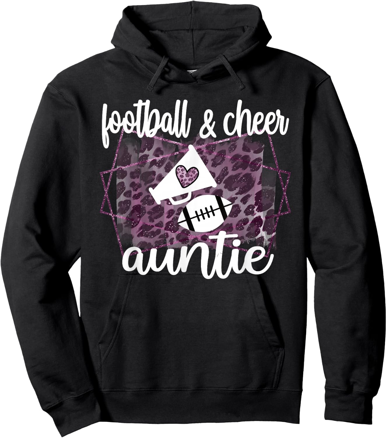 Proud Football & Cheerleading Cheer Aunt Hoodie - Hoodie | Black