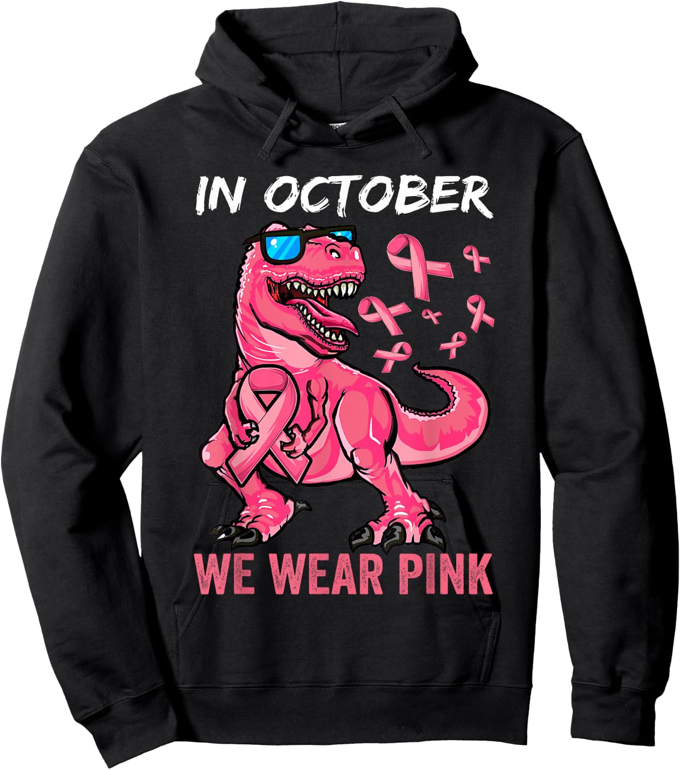 Breast Cancer Shirt for Boys, Breast Cancer Shirts for Kids Hoodie - Hoodie | Black