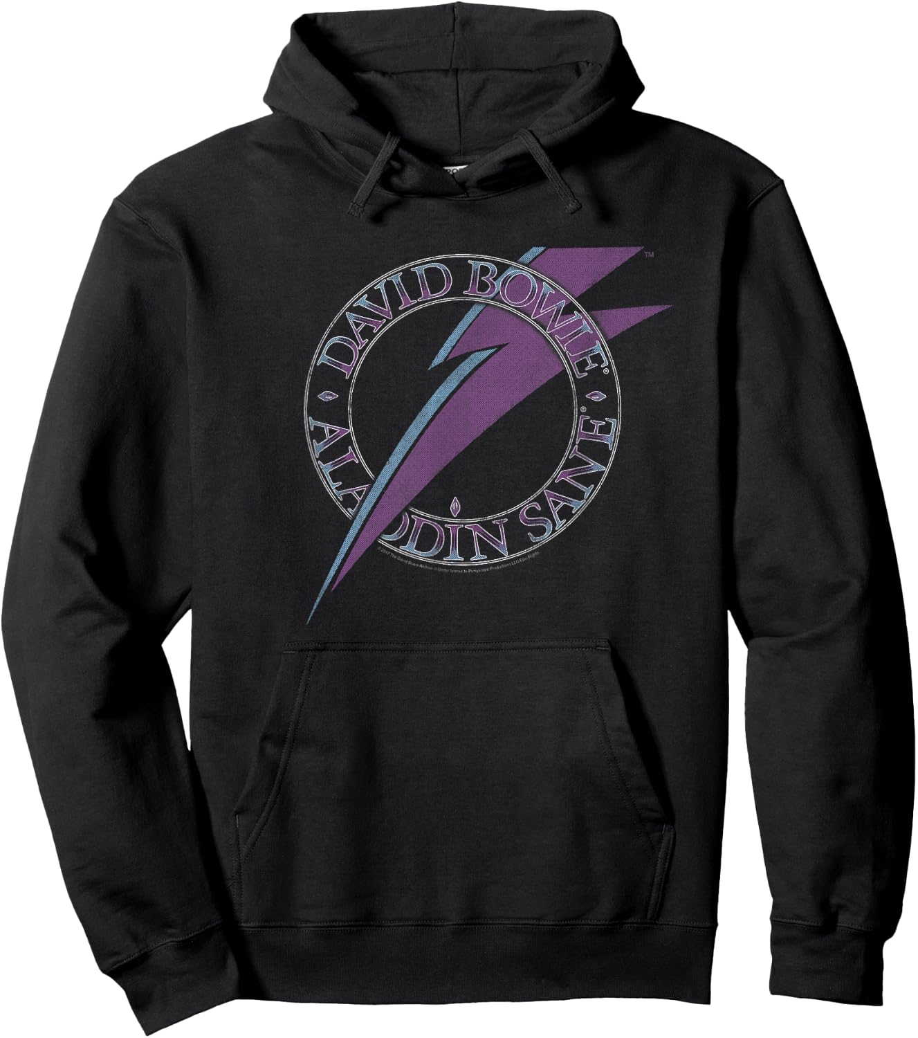 David Bowie - Aladdin Sane Lightning Logo Hoodie - Hoodie | Black