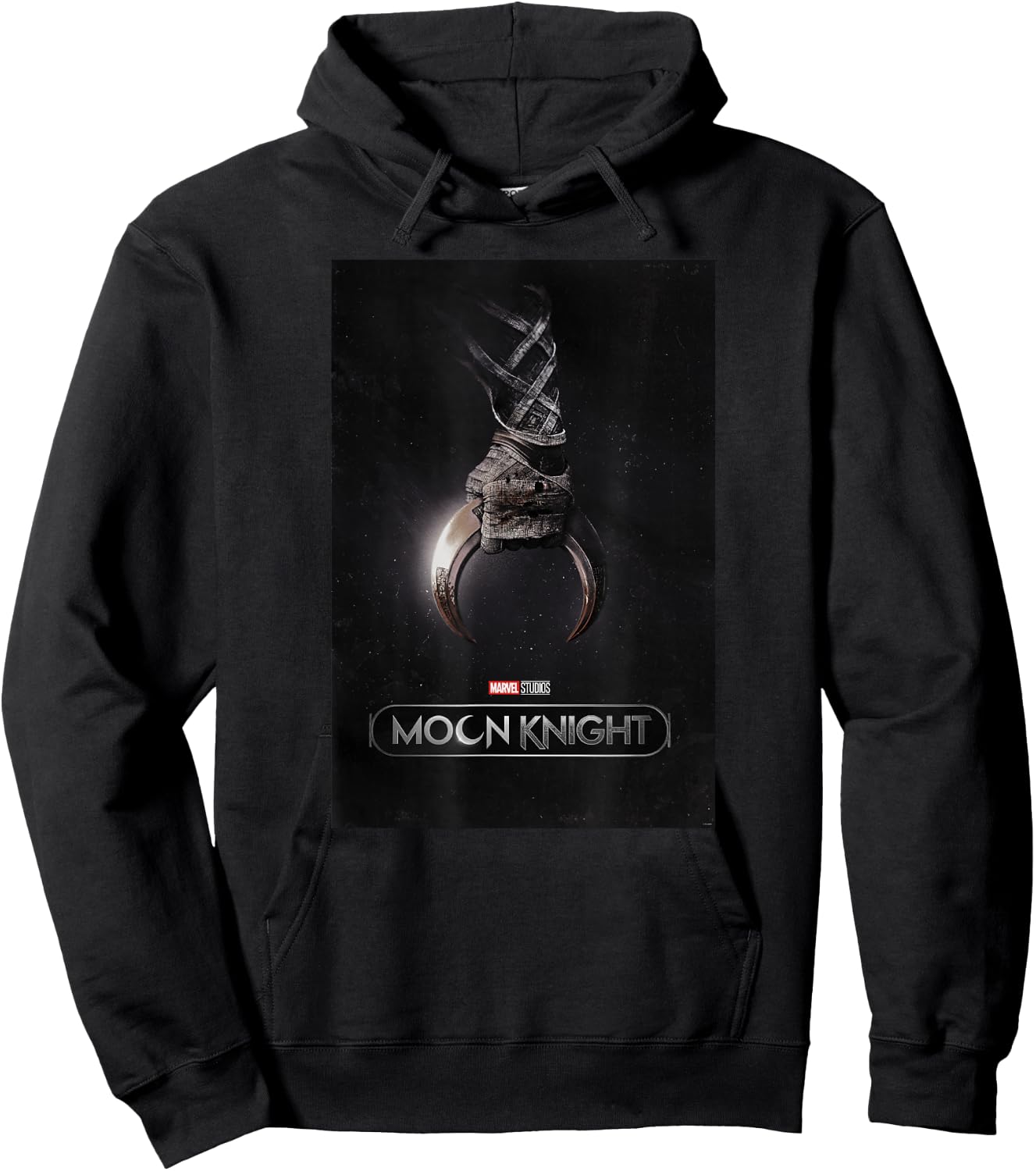 Marvel Moon Knight Crescent Dart Poster Hoodie - Hoodie | Black