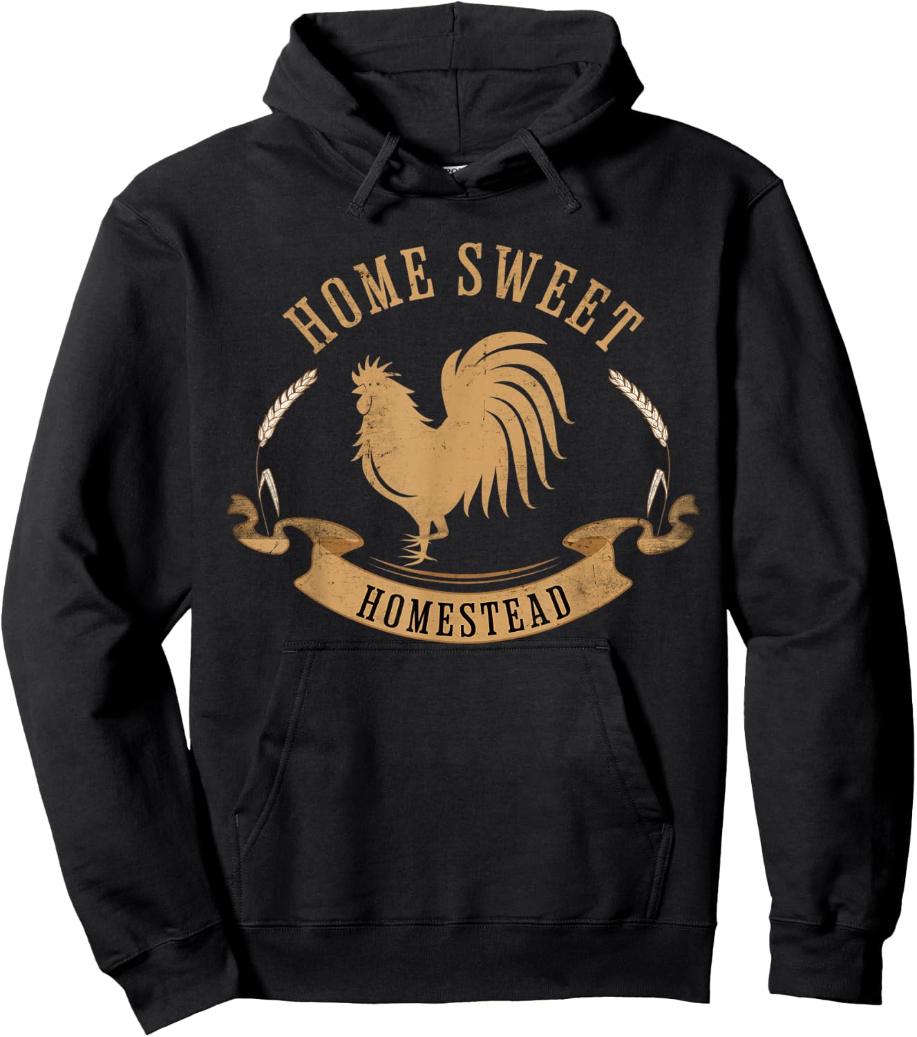 Homesteader farmer shirt, HOME SWEET HOMESTEAD Hoodie - Hoodie | Black